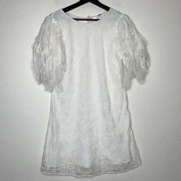 Free People Songbird Mini Dress White Size Large - Picture 6 of 13